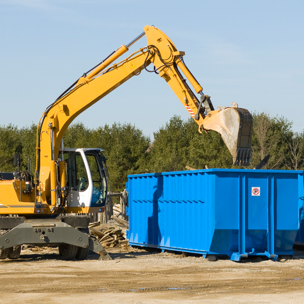 can i rent a residential dumpster for a construction project in Fairbank Iowa